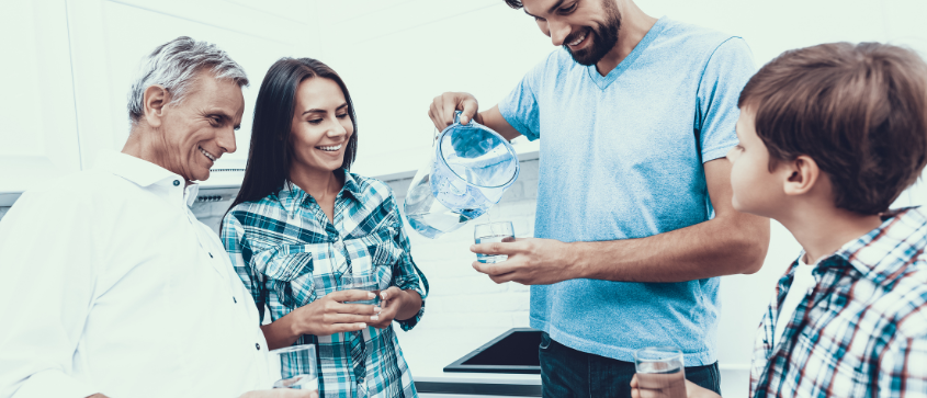 Eau filtrée directement au robinet