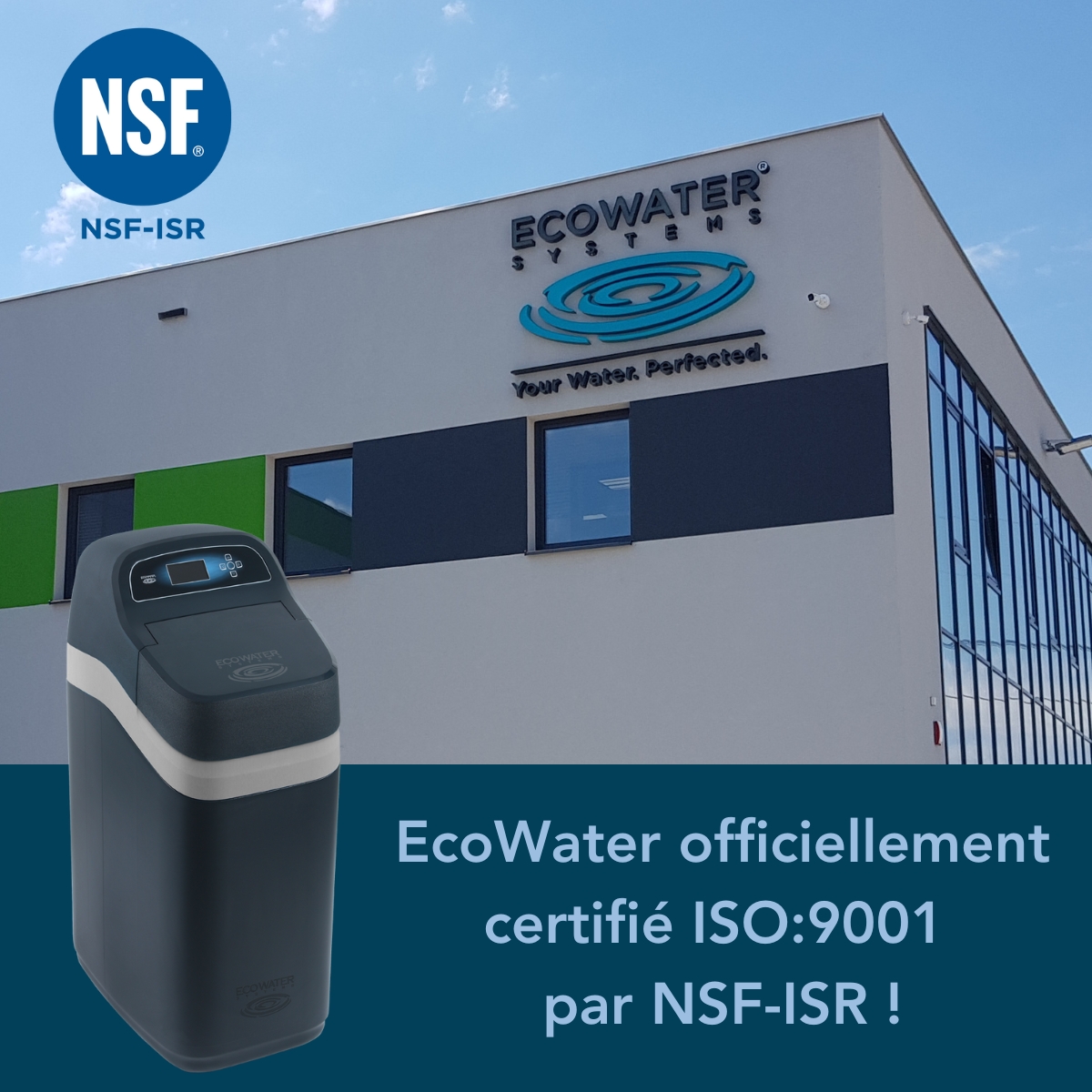 Usine Ecowater européenne certifiée ISO Usine Ecowater européenne certifiée ISO