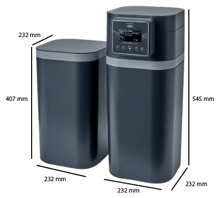 Adoucisseur d'eau bi bloc ultra compact