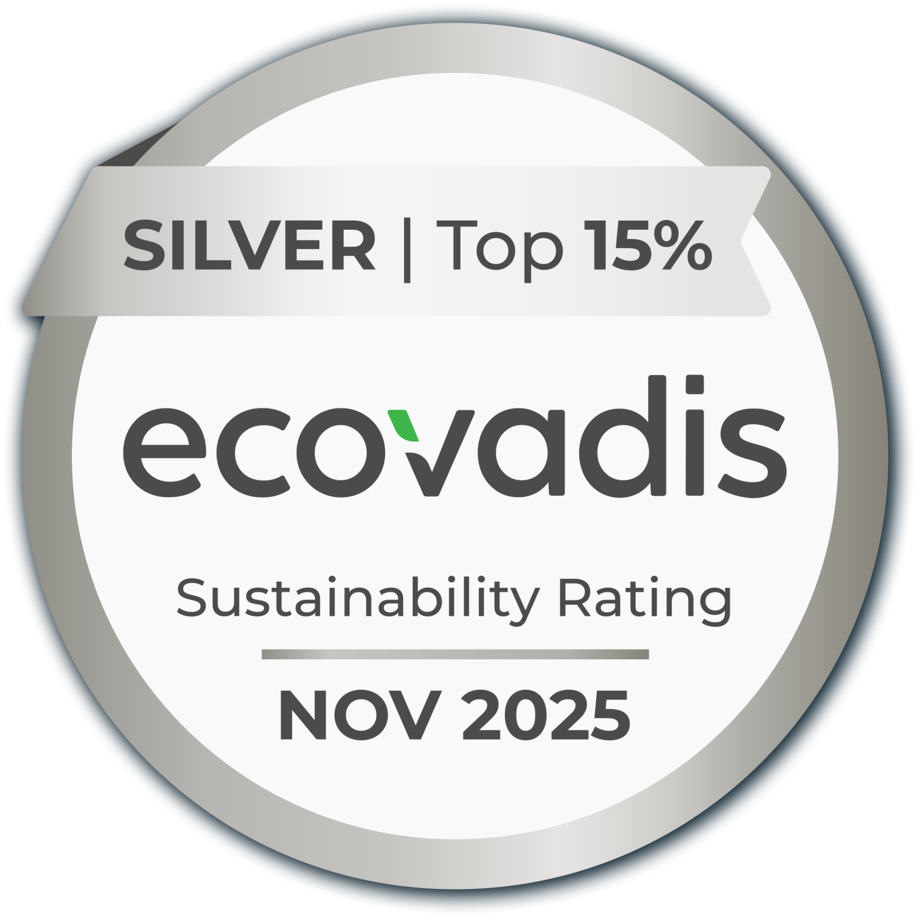 EcoWater médaillé d'argent Ecovadis