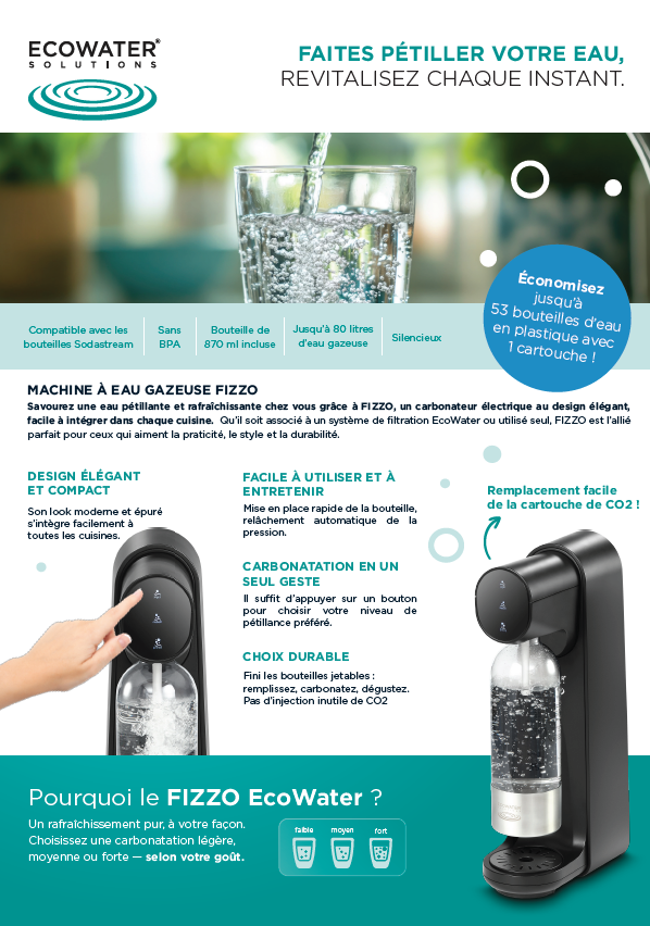 Machine à eau gazeuse Fizzo